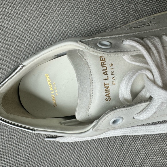 YSL court classic SL/06 Embroidered Sneakers - Picture 4 of 6